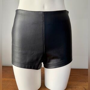 Forever 21 Black Pleather Shorts